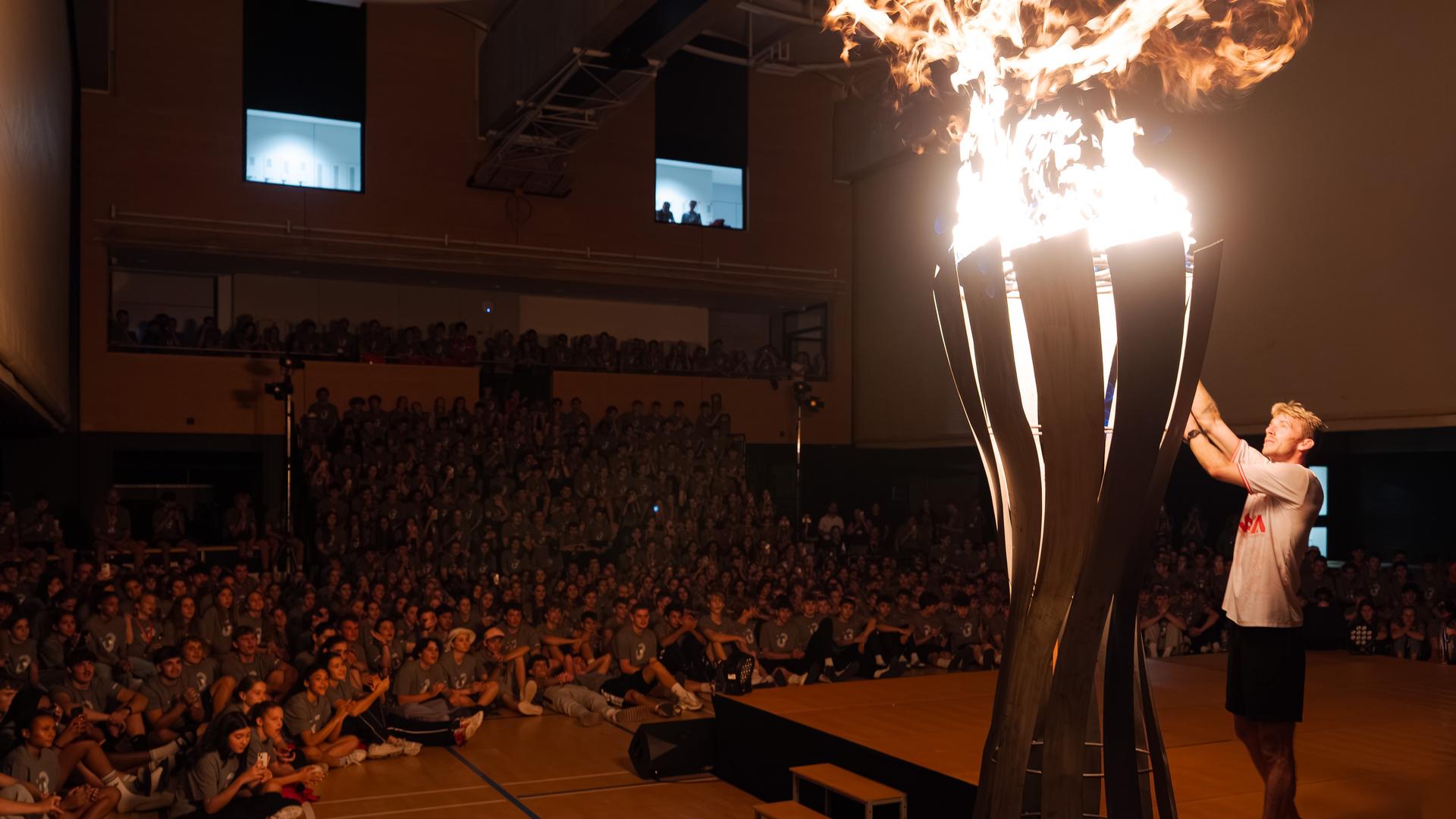 Inklusive olympischem Feuer: Die Herbstausgabe des Talent Treffs Tenero ist eröffnet.