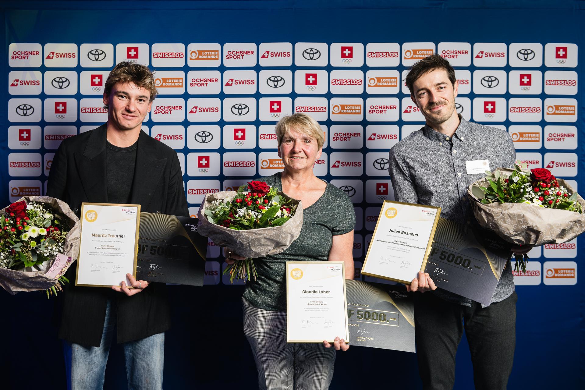 Mauritz Trautner, Claudia Loher und Julien Bossens